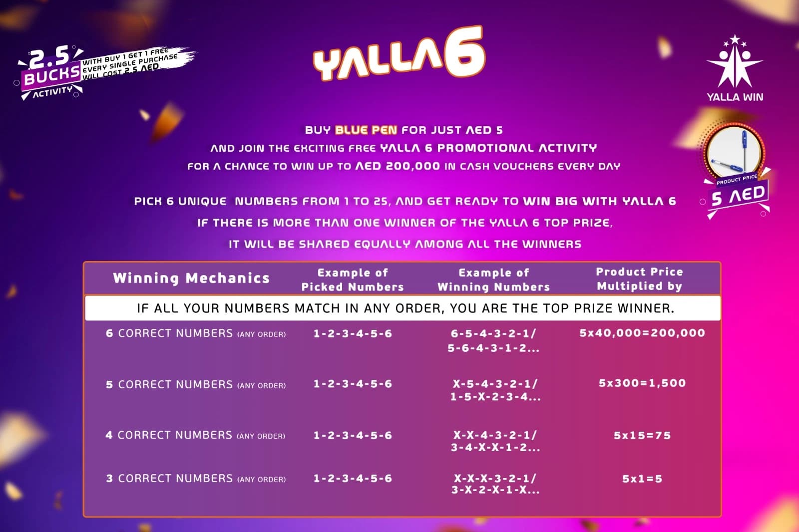 yalla 6 rules image